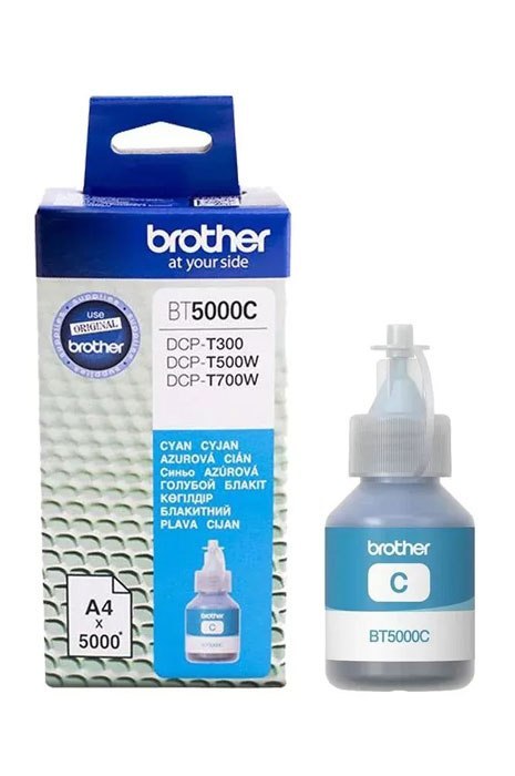 Oryginalny Tusz w butelce Cyan Brother BT-5000C, BT5000C