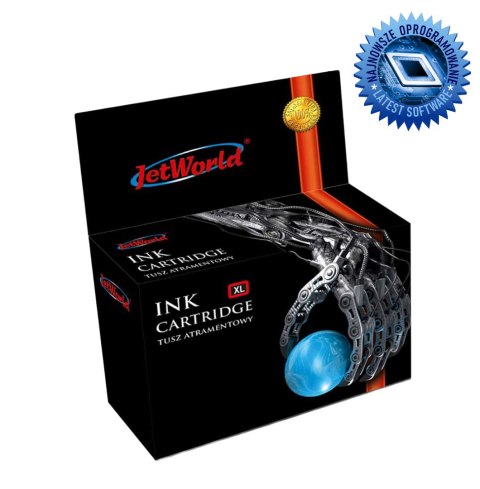 Tusz JetWorld Cyan HP 912XL zamiennik refabrykowany 3YL81AE (wskazuje poziom tuszu) (produkt działa z urządzeniami HP+ wersją "e