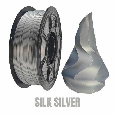 Filament NR-073 / PLA+ SILK SILVER (1,75mm 1KG)