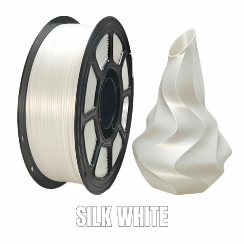 Filament NR-077 / PLA+ SILK WHITE 1,75mm (1KG)