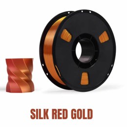 Filament NR-080 / PLA+ SILK RED GOLD (1,75mm 1KG)