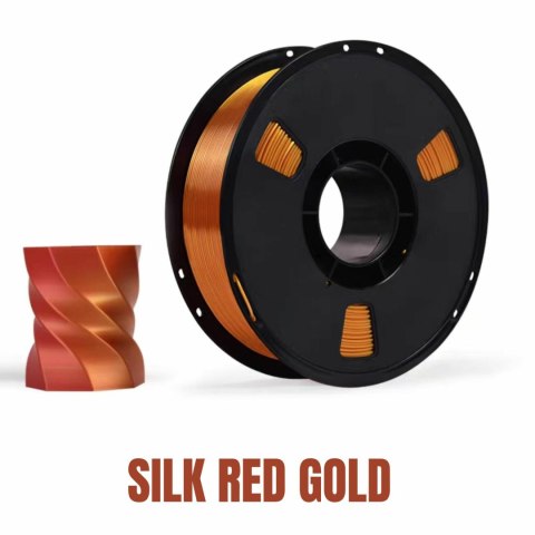 Filament NR-080 / PLA+ SILK RED GOLD (1,75mm 1KG)