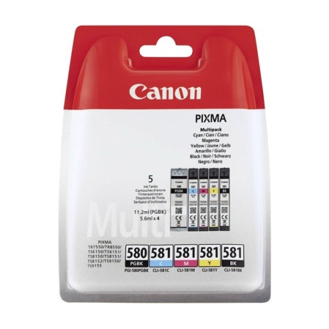 Oryginalny Tusz CMYK Canon PGI-580, PGI580, CLI-581, CLI581 (2078C007)